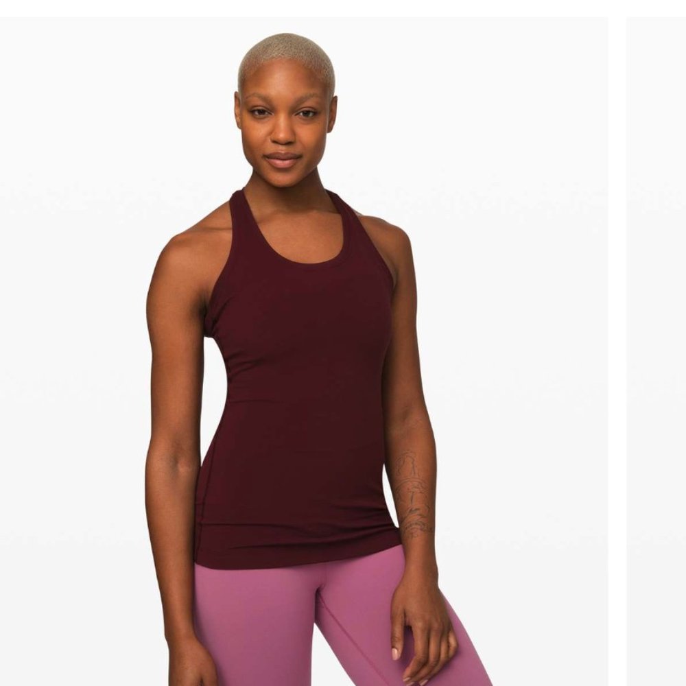 Lululemon Nulu Cool Racerback II Garnet - sz 6